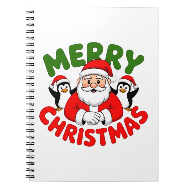 Carnet Joyeux Noël Père Noël (Devant)
