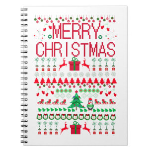 Carnet Joyeux Noël style Sweat hideux