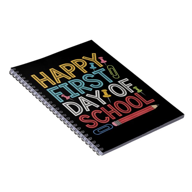 Carnet Joyeux premier jour d'école Retour à l'école  (Côté Droit)