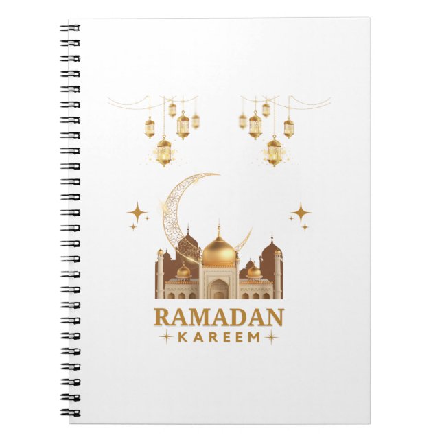 Carnet Joyeux Ramadan Kareem - Aïd Moubarak Salutations (Devant)