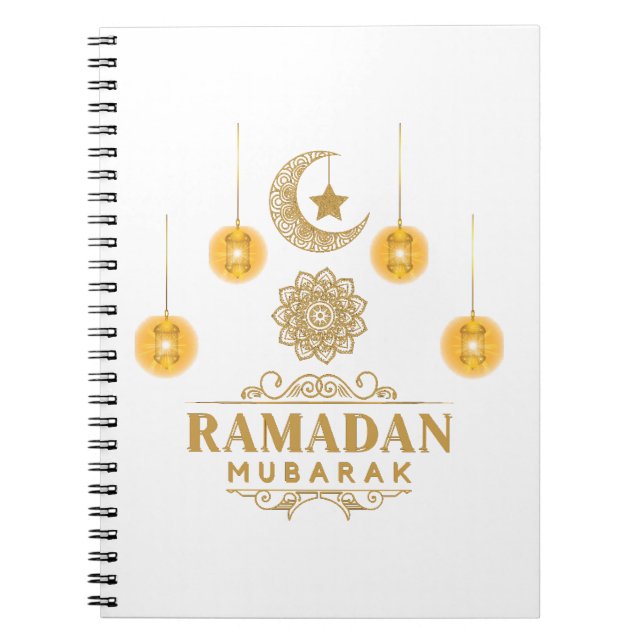 Carnet Joyeux Ramadan Kareem Et Aïd Moubarak 2023 Fête (Devant)
