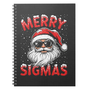 Carnet Joyeux Sigmas Funny Gen Alpha collège Noël