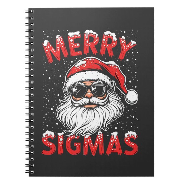 Carnet Joyeux Sigmas Funny Gen Alpha collège Noël (Devant)