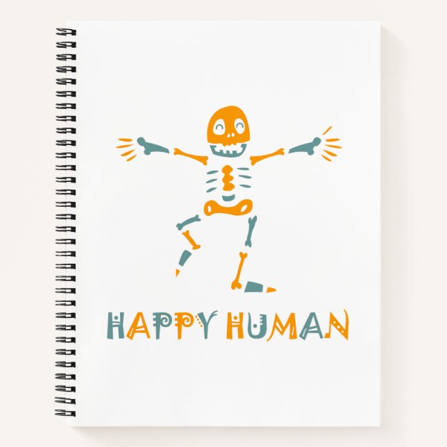 Carnet Joyeux squelette humain (Devant)
