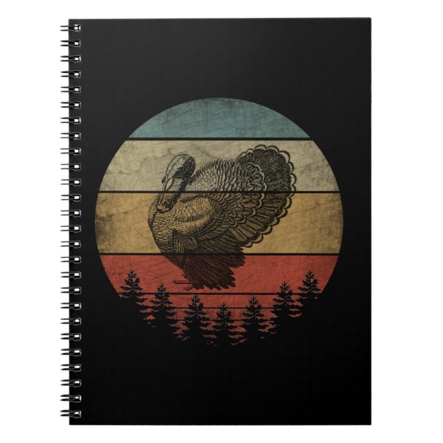 Carnet Joyeux Thanksgiving dinde (Devant)