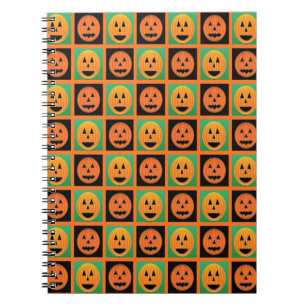 Carnet Joyeux visage de citrouille Halloween