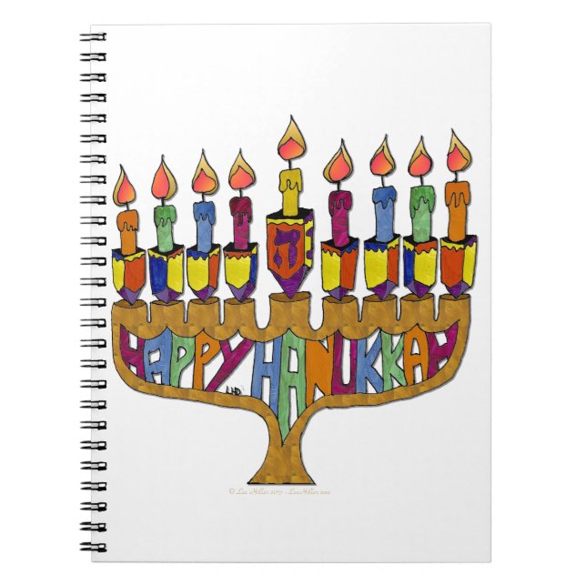Carnet Judaica Happy Hanukkah (Devant)