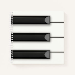 Carnet Jumbo Piano Keys Détail de la musique