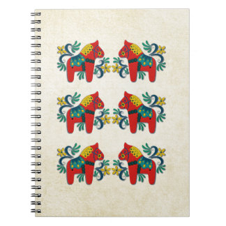 Carnet Jumeaux suédois de Scandinave de cheval de Dala de