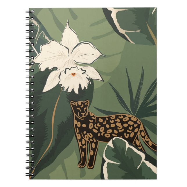 Carnet Jungle Abstraite : Leopards Creative Motif (Devant)