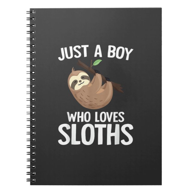 Carnet Just A Boy Who Loves Sloths Boys Toddler Sloth Lov (Devant)