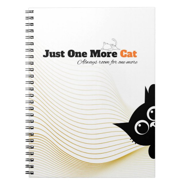 Carnet Just One More Cat Notebook (Devant)