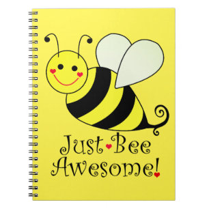 Carnet Juste le jaune impressionnant d'abeille gaffent