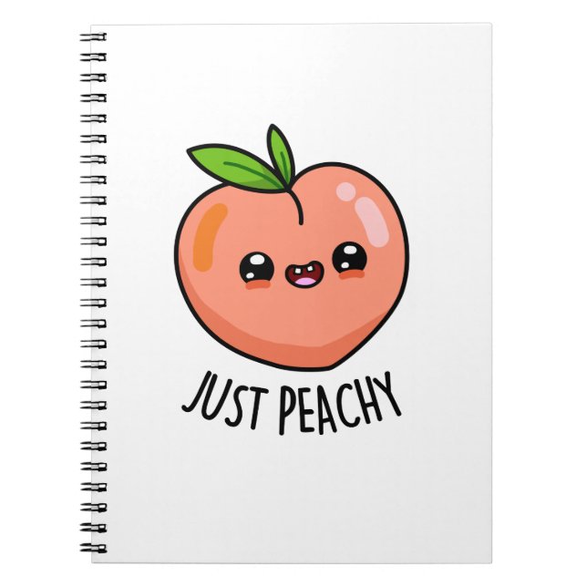 Carnet Juste Peachy Funny Peach Pun (Devant)