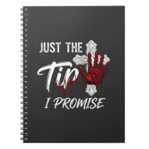 Carnet Juste pour promettre Halloween Main Sanglante Croi