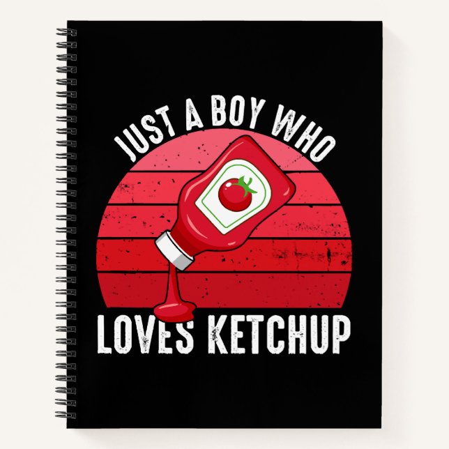 Carnet Juste un garçon qui aime le ketchup (Devant)