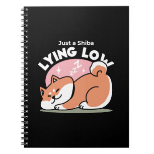 Carnet Juste un Shiba allongé bas : mignonne conception S