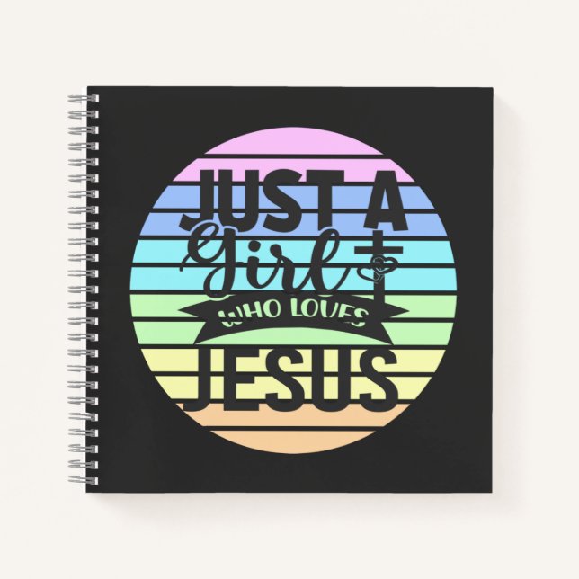 Carnet Juste une fille qui aime Jésus (Devant)