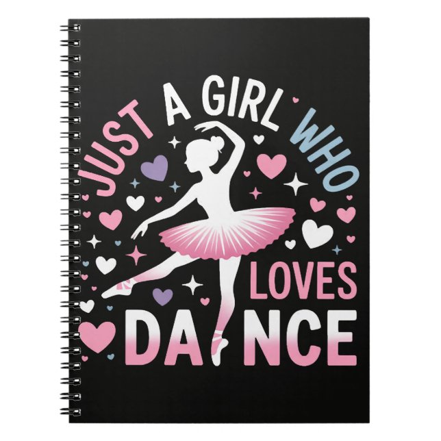 Carnet Juste une fille qui aime la danse (Devant)
