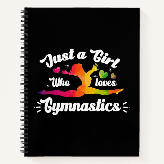 Carnet Juste une fille qui aime la gymnastique (Devant)