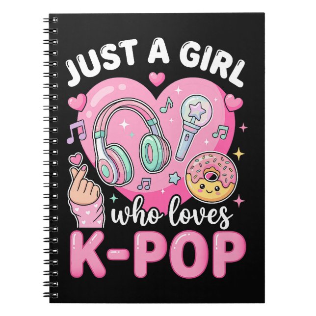 Carnet Juste une fille qui aime la K-Pop (Devant)