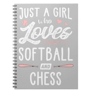 Carnet Juste Une Fille Qui Aime Le Softball Et Le Cadeau