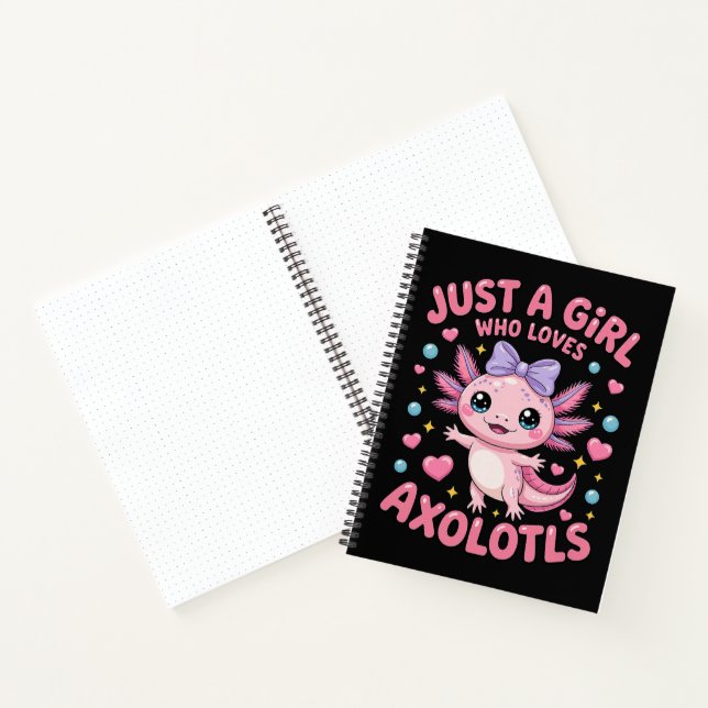 Carnet Juste Une Fille Qui Aime Les Axolotls  (Intérieur)