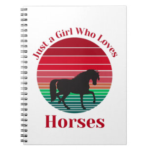 Carnet Juste une fille qui aime les chevaux