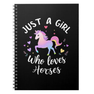 Carnet Juste Une Fille Qui Aime Les Chevaux