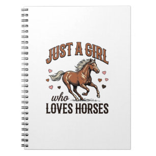 Carnet Juste Une Fille Qui Aime Les Chevaux Chemise Vinta