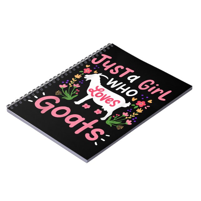 Carnet Juste une fille qui aime les chèvres (Côté gauche)