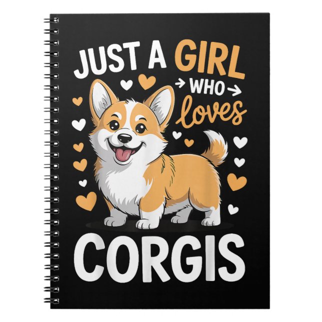 Carnet Juste Une Fille Qui Aime Les Corgis (Devant)
