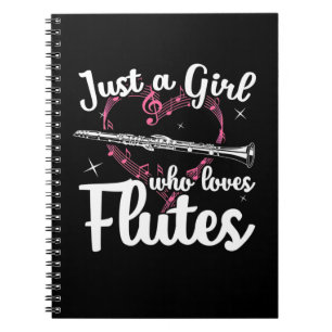 Carnet Juste Une Fille Qui Aime Les Flûtes