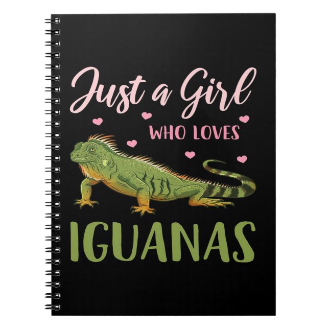 Carnet Juste Une Fille Qui Aime Les Iguanas (Devant)