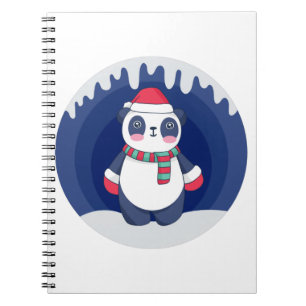Carnet Juste une fille qui aime les pandas, Panda de Noël