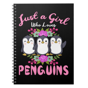 Carnet Juste Une Fille Qui Aime Les Pingouins Cadeaux Fem