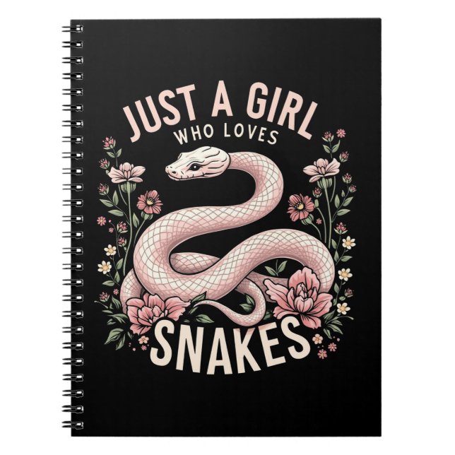Carnet Juste une fille qui aime les serpents (Devant)