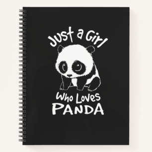 Carnet Juste une fille qui aime Panda