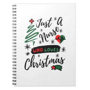 Carnet Juste une infirmière qui aime noël-infirmière-noël