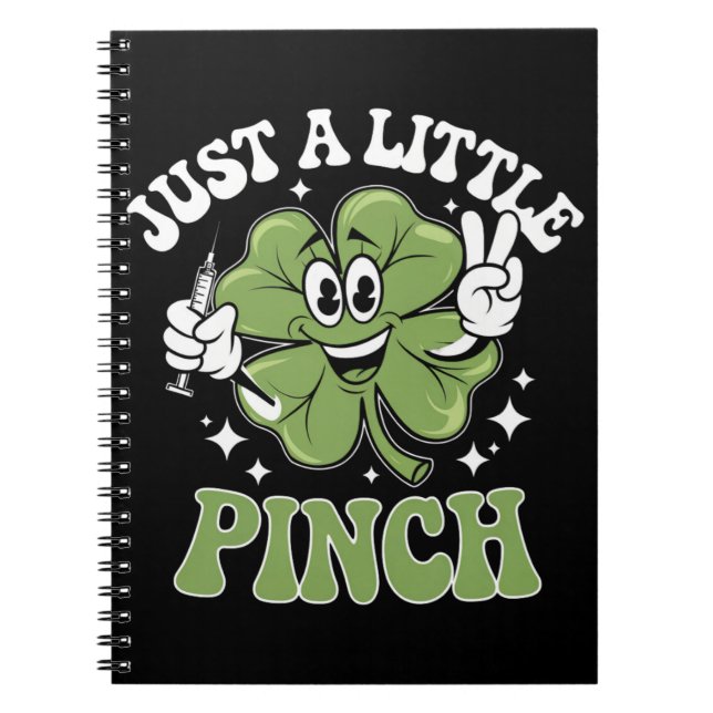 Carnet Juste une petite pincée Infirmière St Patrick's Da (Devant)