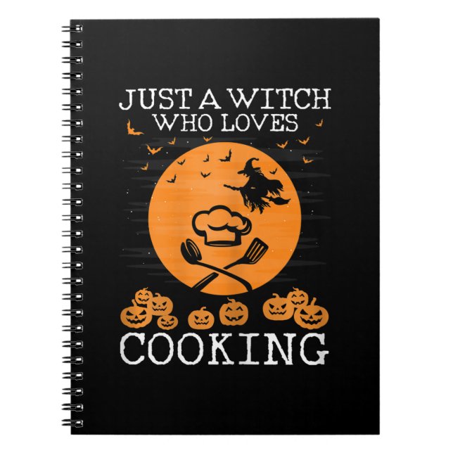 Carnet Juste une sorcière qui aime cuisiner | Cadeau de c (Devant)