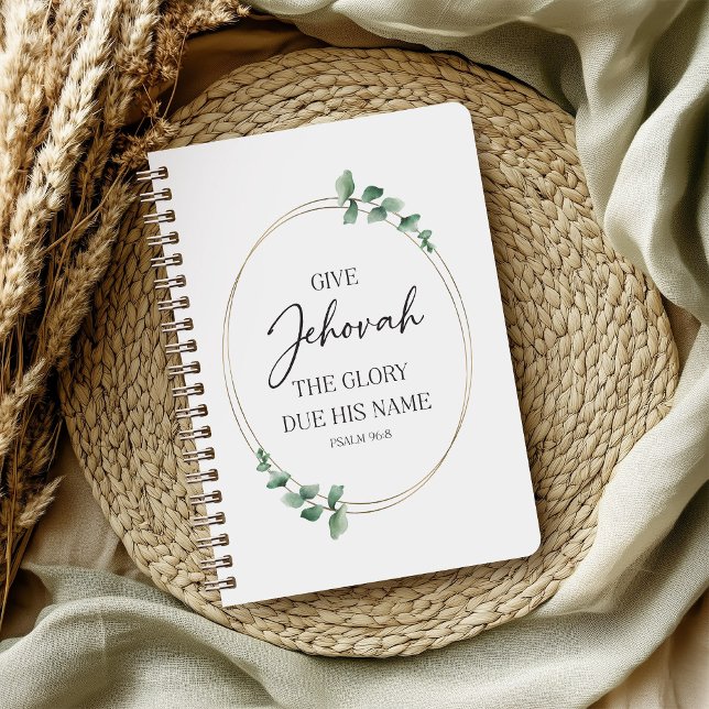 Carnet JW 2025 Année Mug texte avec Eucalyptus (Créateur téléchargé)