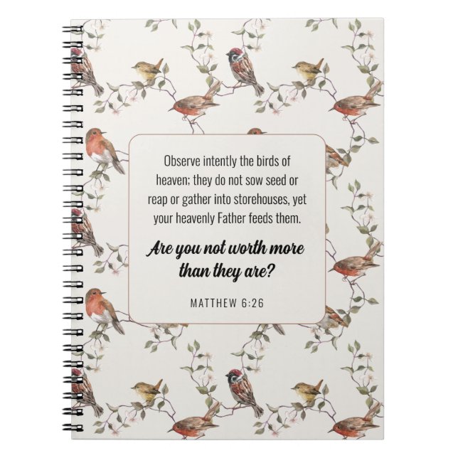 Carnet JW, Matthieu 6:26 | JW (Devant)