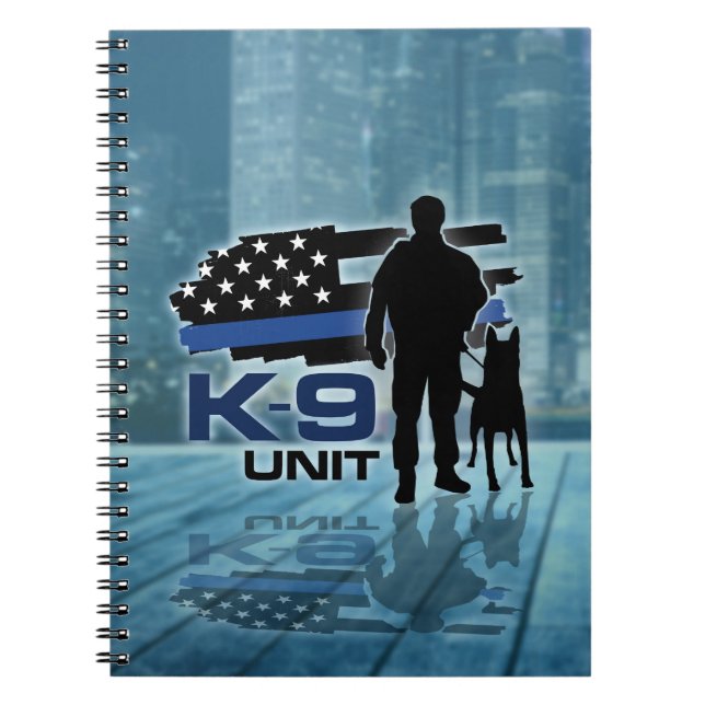 Carnet K-9 unité - chien policier - Malinois (Devant)