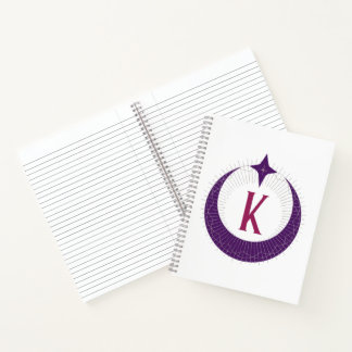 Carnet K - Monogramme de la lune
