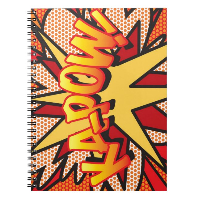 Carnet KA-POW Fun Retro Comic Book Pop art (Devant)