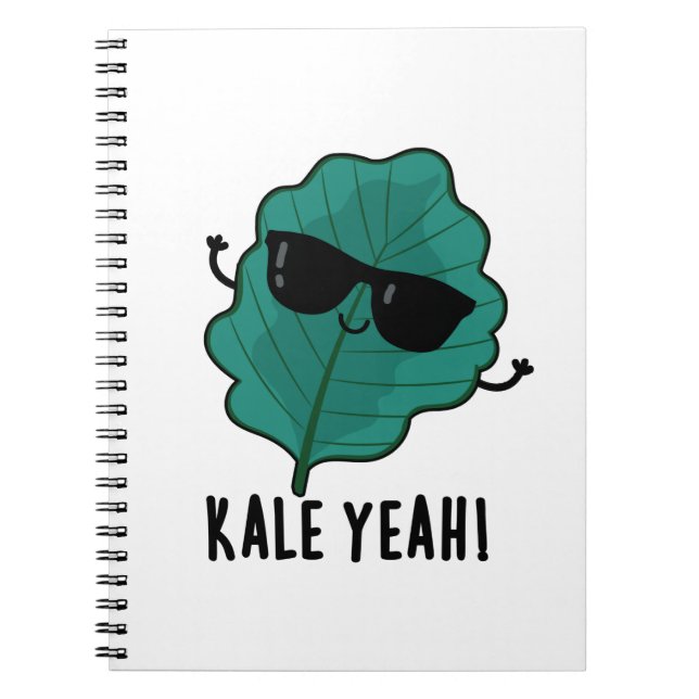 Carnet Kale Ouais Funny Veggie Pun (Devant)