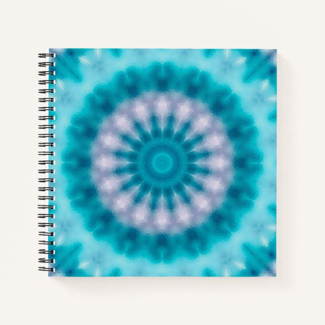 Carnet Kaléidoscope bleu ciel (Devant)