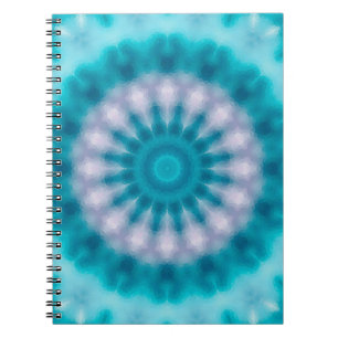 Carnet Kaléidoscope bleu ciel