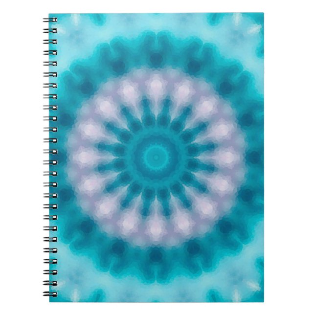 Carnet Kaléidoscope bleu ciel (Devant)